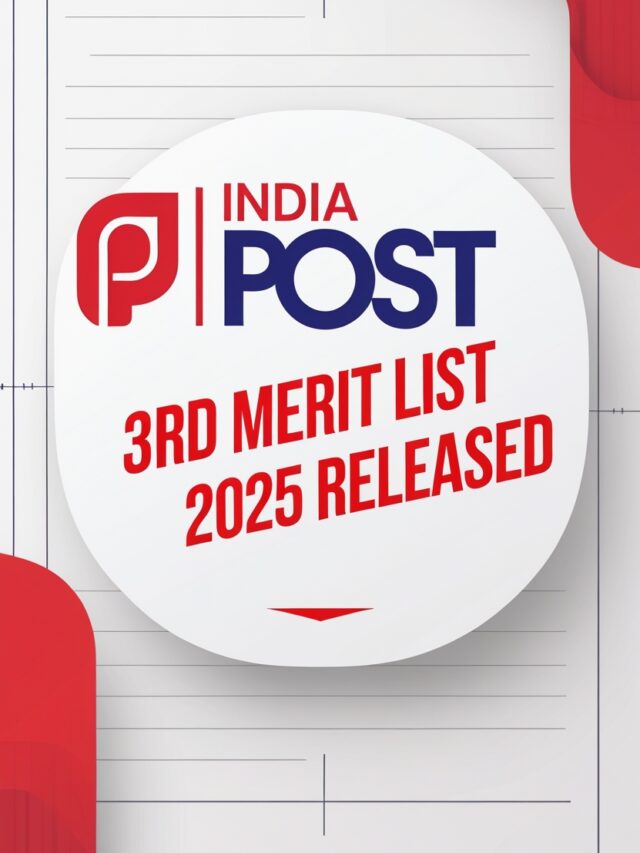India Post GDS 3rd Merit  Result