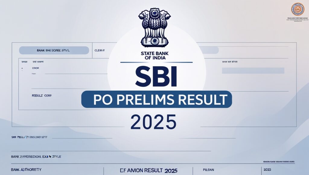 SBI PO Prelims Result 2025
